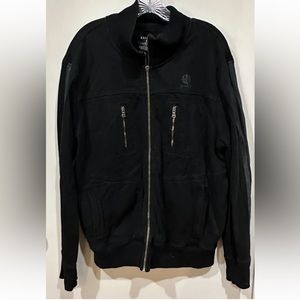 Express Black Knit Track Jacket